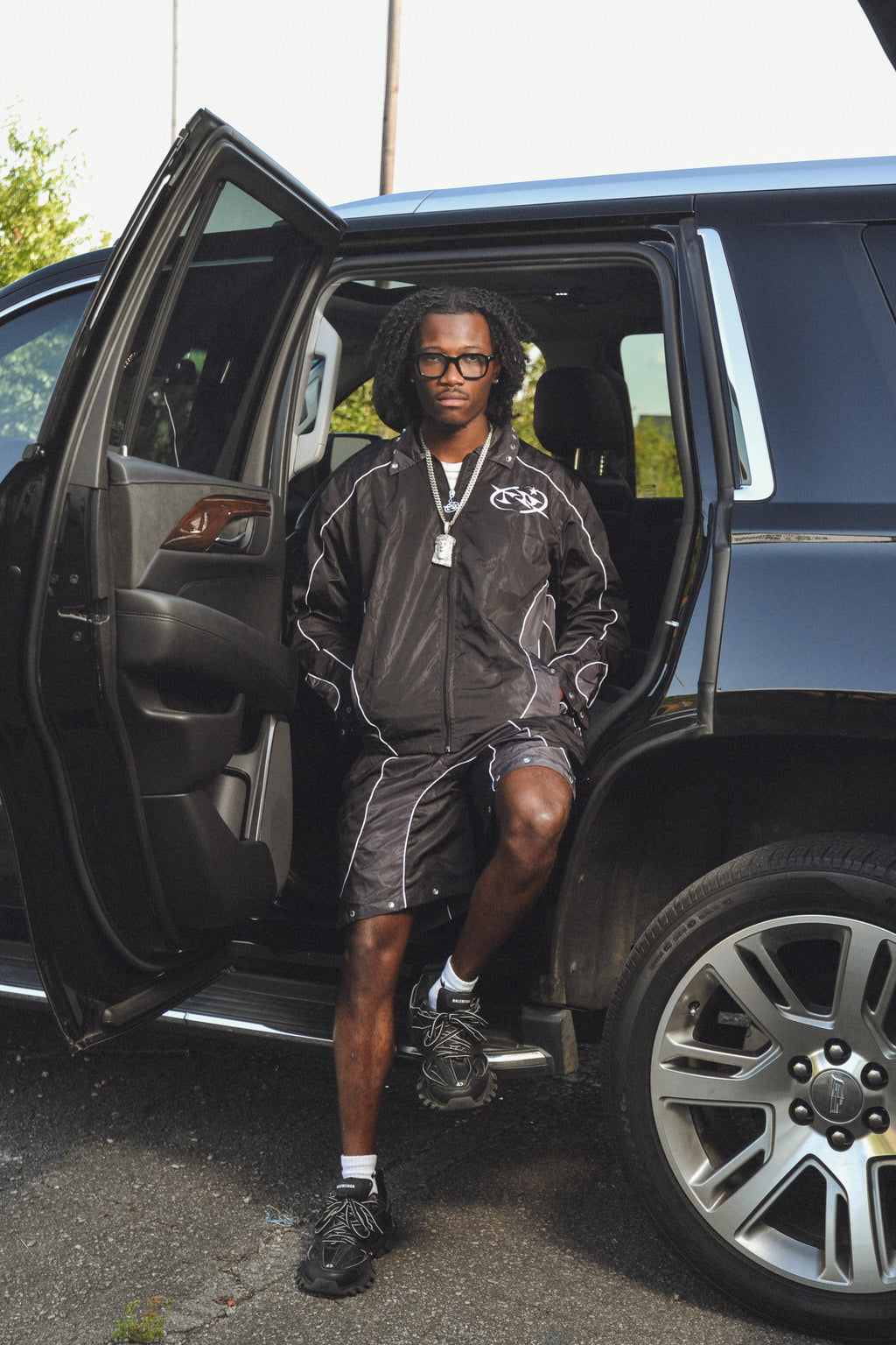 Midnight Black Tracksuit Set